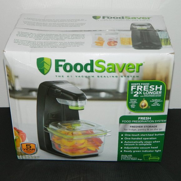 Foodsaver Kitchen Foodsaver Black Food Preservation System With 3 Food Grade Saver Bags 9149
